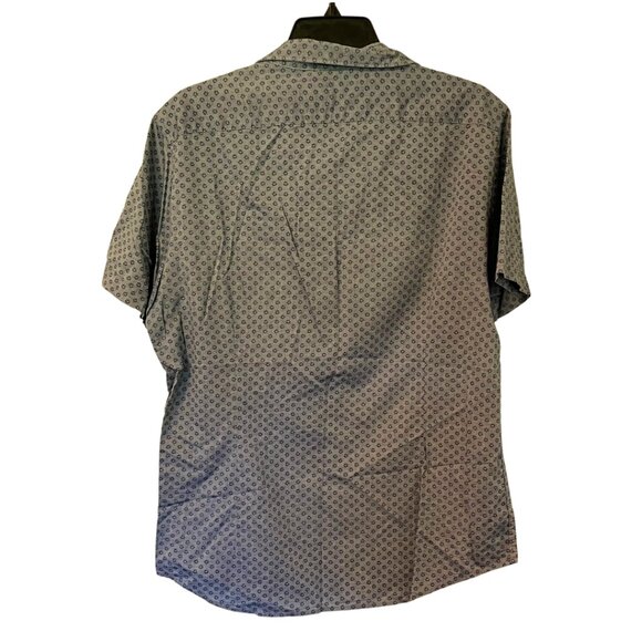 Good Man Brand Men’s Short Sleeve Button-Up Shirt Blue Floral Print Size L - Picture 4 of 6